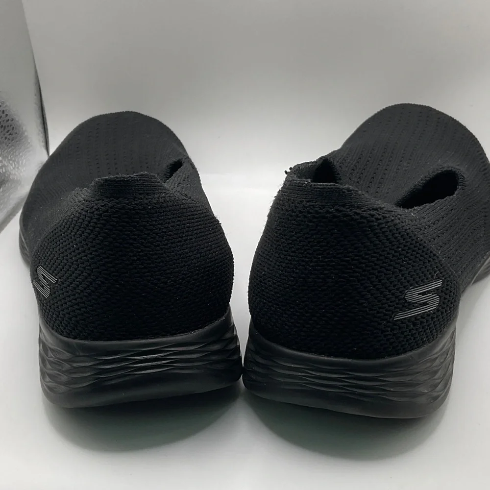 Skechers Black Knit Comfort Shoes